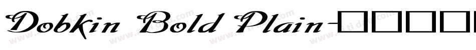 Dobkin Bold Plain字体转换